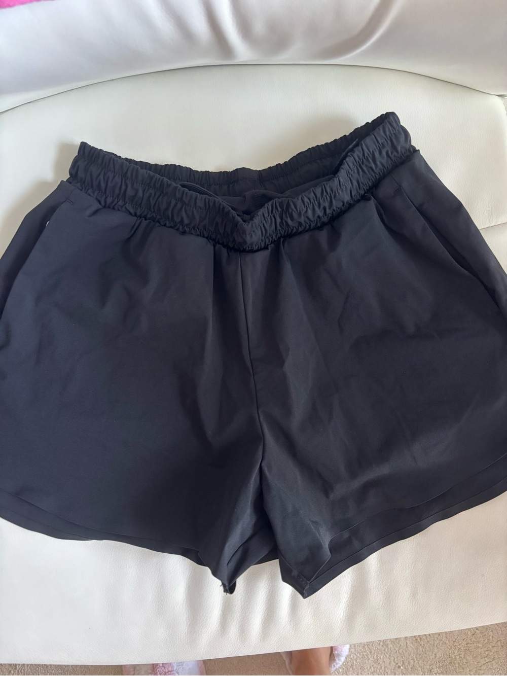 Uniqlo Black Drawstring Athletic Shorts